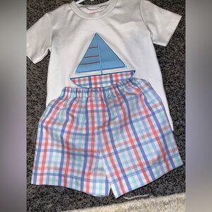 Stitchy Fish Boy’s Outfit; Size 12 months; NWOT